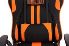 BHM Germany Kancelářská židle Limit XM s masážní funkcí, textil, černá / oranžová