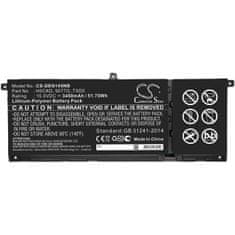 CameronSino Baterie pro Dell Inspiron 15 5501 5401, Inspiron 13 7306, Latitude 15 3510, 3450 mAh, Li-Pol