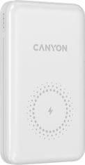 Canyon powerbanka PB-1001W, 10000mAh, PD&QC3.0, bílá