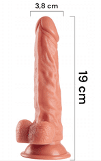 LOLO přírodní dildo - 19 cm