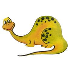 AMADEA Dřevěný magnet dinosaurus, 12 cm