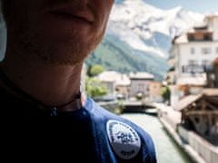 Compressport Training Tshirt SS Badges - Mont Blanc Blue M