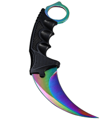 Camerazar Taktický nůž pro přežití CS:GO Karambit, chirurgická ocel, délka 19 cm, s plastovým pouzdrem