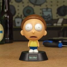 CurePink Plastová dekorativní svítící figurka Rick and Morty: Morty (výška 10 cm)