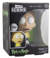 CurePink Plastová dekorativní svítící figurka Rick and Morty: Morty (výška 10 cm)