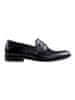 Duo men Pánské penny loafers mokasíny Alessio černé vel. 41