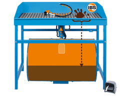 IBS Scherer Mycí stůl typ M-500 200 litrů, extra nosnost 500 kg, elektrické čerpadlo, štětec - IBS