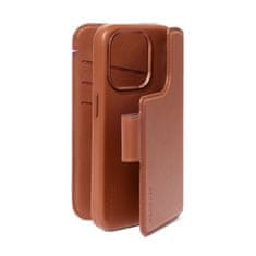 Decoded Decoded Leather Detachable Wallet, tan - iPhone 15 Pro