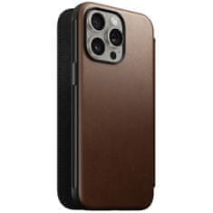 Nomad Nomad Modern Leather Folio, brown - iPhone 15 Pro Max