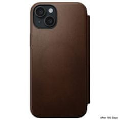 Nomad Nomad Modern Leather Folio, brown - iPhone 15 Plus