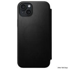 Nomad Nomad Modern Leather Folio, black - iPhone 15 Plus