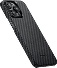 Pitaka Pitaka MagEZ 4 1500D case, black/grey twill - iPhone 15 Pro