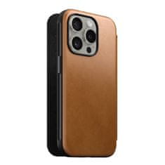 Nomad Nomad Modern Leather Folio, english tan - iPhone 15 Pro