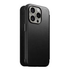 Nomad Nomad Modern Leather Folio, black - iPhone 15 Pro