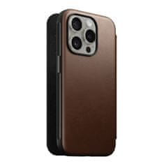 Nomad Nomad Modern Leather Folio, brown - iPhone 15 Pro