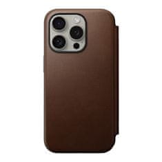 Nomad Nomad Modern Leather Folio, brown - iPhone 15 Pro