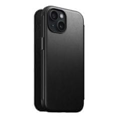 Nomad Nomad Modern Leather Folio, black - iPhone 15