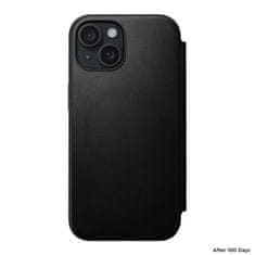 Nomad Nomad Modern Leather Folio, black - iPhone 15