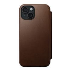 Nomad Nomad Modern Leather Folio, brown - iPhone 15