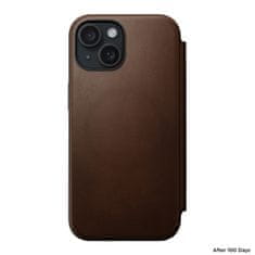 Nomad Nomad Modern Leather Folio, brown - iPhone 15