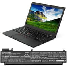 CameronSino Baterie pro Lenovo Thinkpad T460s, T470s, 2000 mAh, Li-Pol