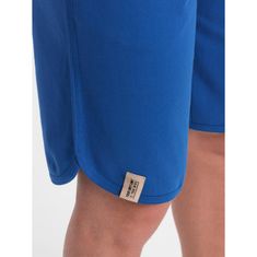 OMBRE Pánské teplákové šortky V1 OM-SRSK-0105 modré MDN125217 S
