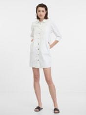 Orsay Bílé dámské džínové košilové šaty 38