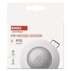 Emos PIR senzor (pohybové čidlo) IP20 1200W, bílý