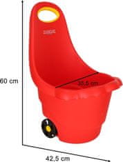 KIK Multifunkční vozík na kolečkách červený