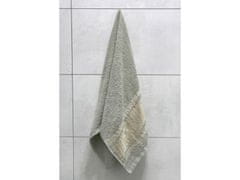 sarcia.eu Mátový bavlněný ručník se zlatou výšivkou, ručník 48x100 cm 2