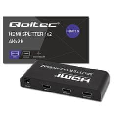 Qoltec Aktivní splitter 2 x HDMI 4K x 2K | 6Gbps | 60Hz | Vysoká stabilita