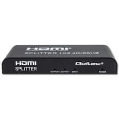 Qoltec Aktivní splitter 2 x HDMI 4K x 2K | 6Gbps | 60Hz | Vysoká stabilita