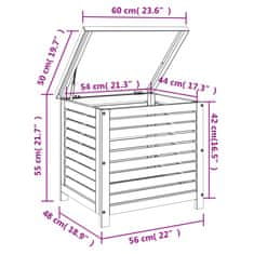 Petromila Zahradní úložný box 60 x 50 x 55 cm masivní akáciové dřevo