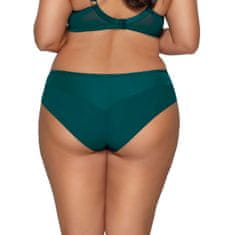 Ava Dámské bikiny s výšivkou a tylovou vsadkou AV 2088 emerald XL