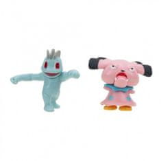 Jazwares Pokémon Battle 2 Pack Machop & Snubbull