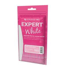 STALEKS Náhradní brusný papír Expert 40 hrubost 180 (White Disposable Files for Crescent Nail File) 30 ks