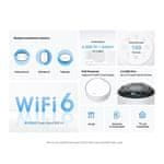 TP-Link WiFi router Deco X50-PoE(1-pack) WiFi 6, 1x 2,5GLAN, 1x GLan s PoE, 2,4/ 5GHz AX3000