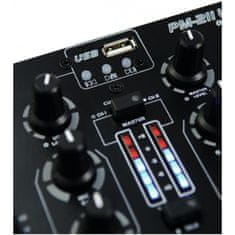 Omnitronic PM-211P, 2-kanálový mixážní pult s MP3 přehrávačem