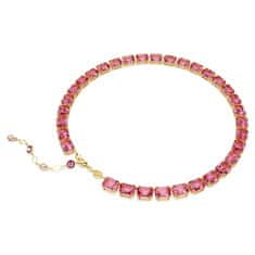 Swarovski Výrazný náhrdelník s růžovými krystaly Millenia 5683429