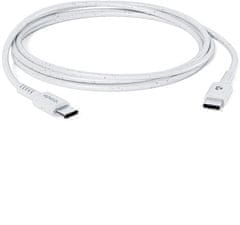 EPICO Resolve nabíjecí a datový kabel USB-C, opletený, 60W, 1.2m, bílá