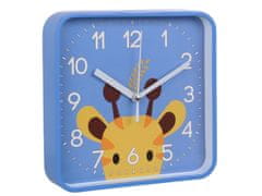 sarcia.eu Žirafa Nástěnné analogové hodiny, čtvercové hodiny pro děti 20,2x20,2 cm 