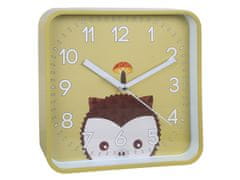 sarcia.eu Nástěnné analogové hodiny Hedgehog, čtvercové hodiny pro děti 20,2x20,2 cm 