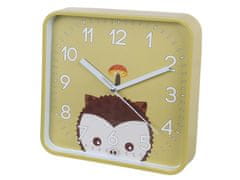 sarcia.eu Nástěnné analogové hodiny Hedgehog, čtvercové hodiny pro děti 20,2x20,2 cm 