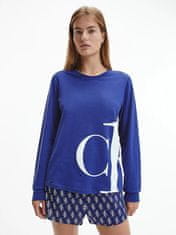 Calvin Klein Monogram tričko na spaní - QS6573E - C8Q - Tmavě modrá L tm.Modrá