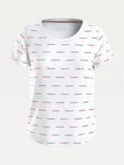 Tommy Hilfiger Dámské triko s potiskem UW0UW02846 - OLG - Bíla - Tommy Hilfiger bílá M