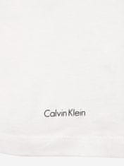 Calvin Klein Pánské tričko 000NB4012E 100 3pk bílá - Calvin Klein L bílá/potisk