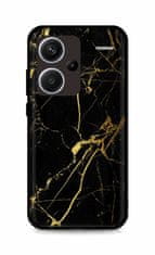 TopQ Kryt LUXURY Xiaomi Redmi Note 13 Pro+ 5G pevný Marble černo-zlatý 122721