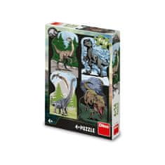 Dino Toys Puzzle Jurský svět 4x54 dílků