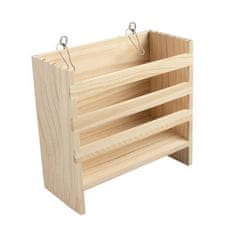 Duvo+ Závěsný dřevěný stojan na seno 16,5x7,2x17,5cm
