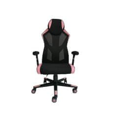 Dalenor Herní židle Gaming Soft, textil, černá / růžová